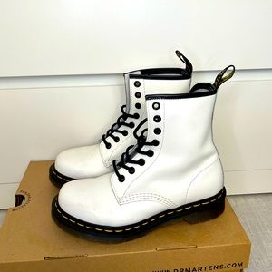 Dr. Martens White boots